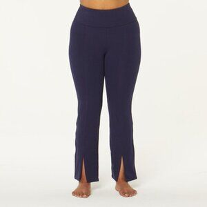 Ruby Ribbon Split Ankle Leggings Navy Blue Size M